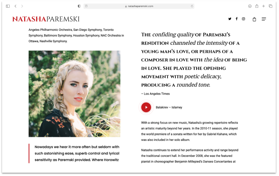 paremski web page